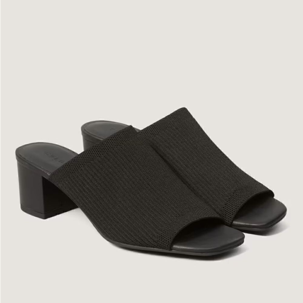 NEW EVERLANE The Glove Mule in ReKnit in black